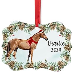Chestnut Holsteiner Horse Christmas Ornament 2024