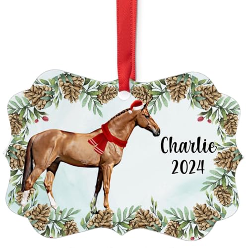 Chestnut Holsteiner Horse Christmas Ornament 2024