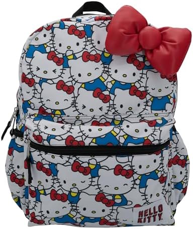Amazon.com | Hello Kitty Faux Leather Backpack for Women - Bundle with 16" Hello Kitty Backpack with Front Pocket Plus Water Bottle, Stickers, More | Hello Kitty Backpack Set | Kids' Backpacks Amazon.com | Hello Kitty Faux Leather Backpack for Women - Bundle with 16" Hello Kitty Backpack with Front Pocket Plus Water Bottle, Stickers, More | Hello Kitty Backpack Set | Kids' Backpacks