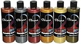 Chroma Molten Metals Acrylic Paint Set, 8.4 oz Bottle, Assorted Color, Set of 6 - 1442894