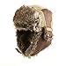 Comhats Faux Fur Trapper Hat for Men Cotton Warm Ushanka Russian Hat Beige