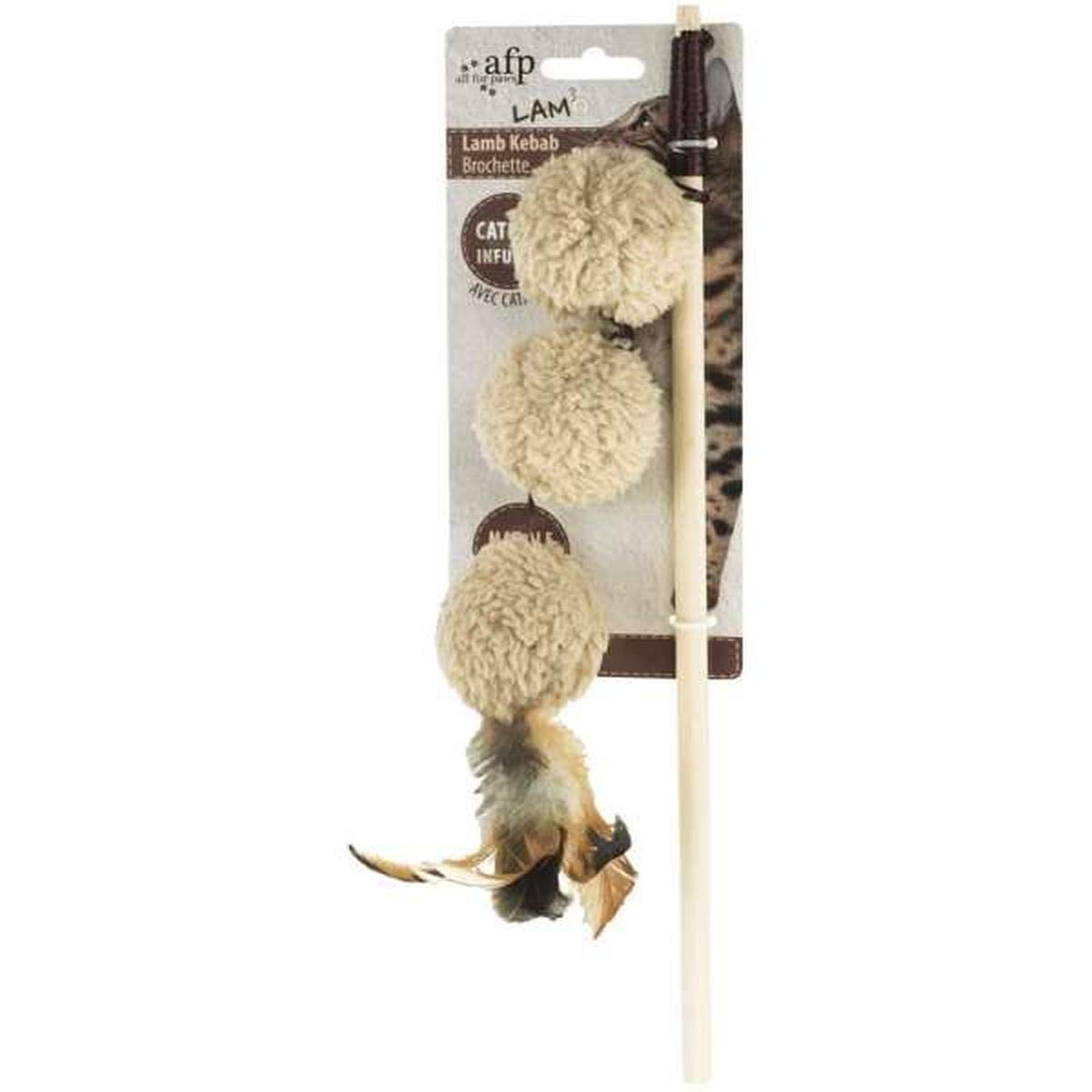 ALL FOR PAWS Lamb Cat Toy Kebab Wand