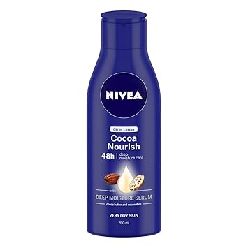 NIVEA Body Lotion, Oil in Lotion Cocoa Nourish, For Very Dry Skin, 120ml
