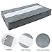 Lifewit Set of 2 Jumbo Nonwoven Fabric Underbed Storage Bags with Clear Window for Comforters, Blanket, Clothes, Grey