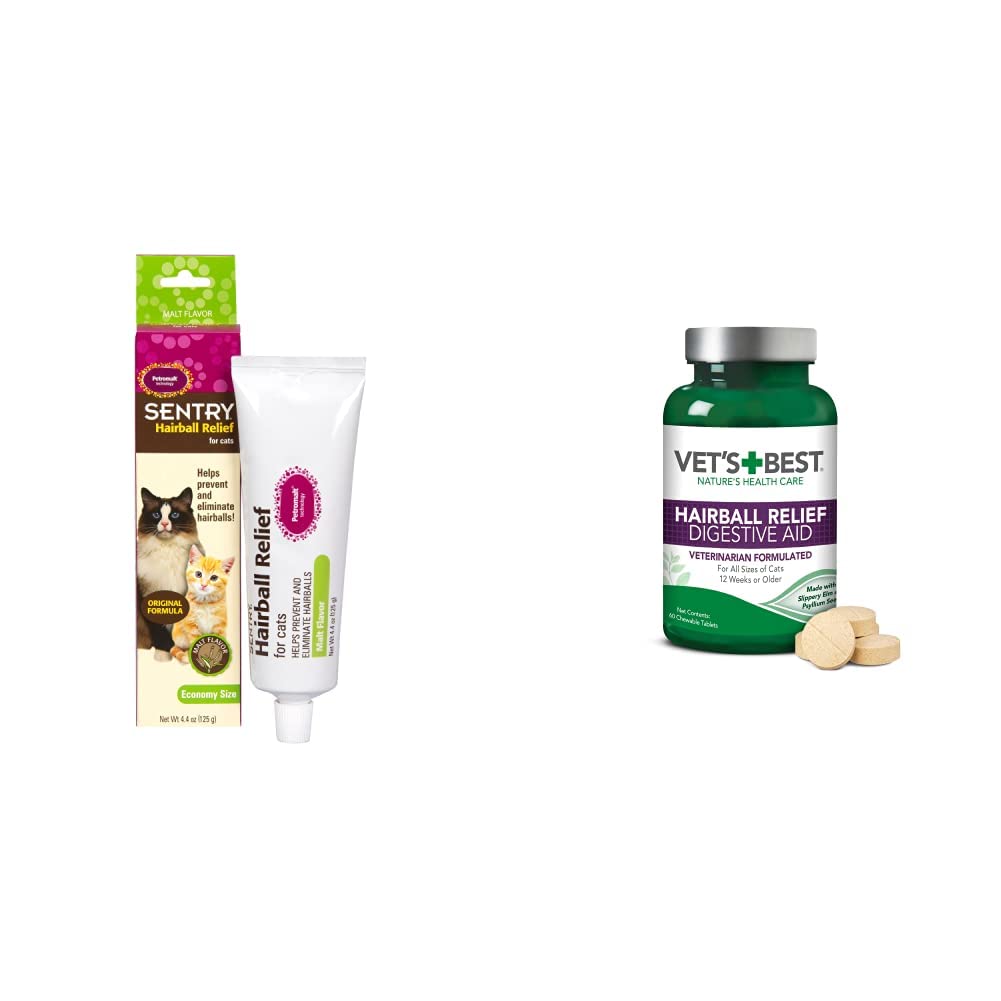 Sentry Hairball Relief for Cats,Malt Ounces and Vet'S