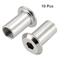 uxcell M10x21mm Hex Socket Head Insert Nut Screw