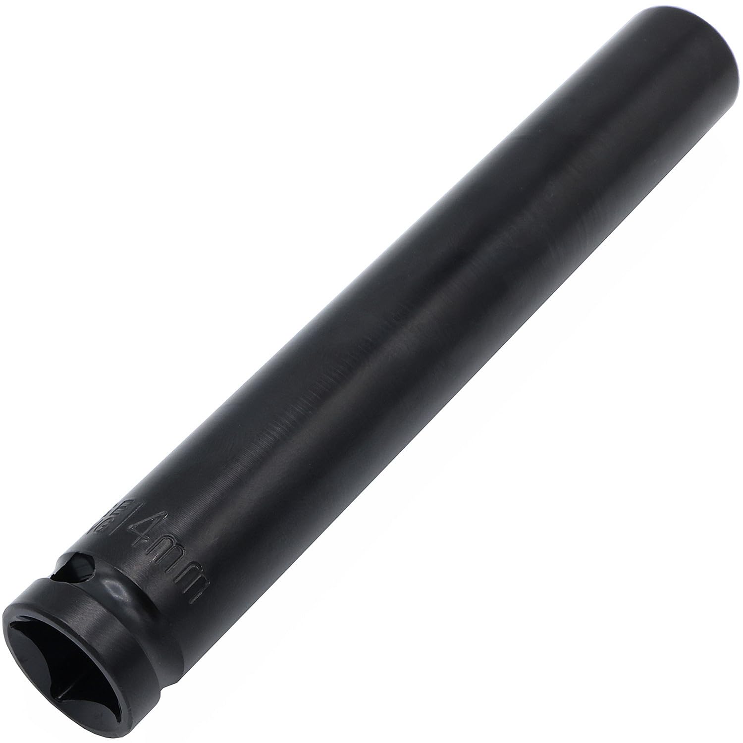 QJZXUEZHEN 1/2" Drive by 14mm Deep Impact Socket, Heat-Treated CR-V Steel, 6" Length, 6-Point Metric Size