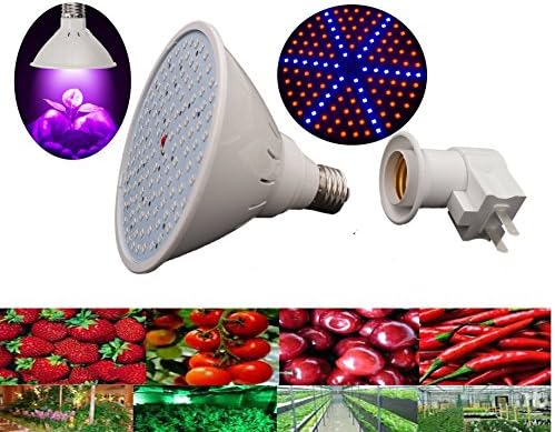 Growtech-15Watt Plant Growing Light Bulb for Hydroponic,House Plant and Indoor Gardens;Replicates Natural Sunlight;Energy Efficient and Long Lasting Round LED Full Spectrum Grow Light