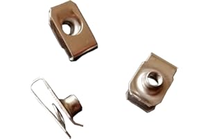 ZHOUSHI WORLD M6 Stainless Steel U -Style Clip-On Nut,U-Type Fasteners (Pack of 30)…