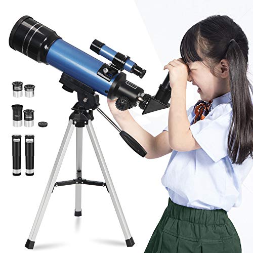 image for ZENSTYLE 70mm Refractor Telescope for Kids Adults and Astronomy Beginn