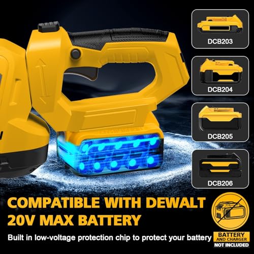 Hedge Trimmer Cordless Compatible with DEWALT 20V MAX Battery, 20-Inch Cordless Hedge Trimmer, Electric Brushless Bush Shrub Trimmer, 2/3'' Cutting Capacity, Lightweight & Rotatable Handle(No Battery)