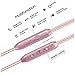 Earbuds Headphones with Microphone 2 Pack Powerful Bass Magnetic in Ear Earphones Wired 3.5mm Volume Control with Zipper Case for Apple iPhone iPad Samsung and More Durable Stereo (Rose Gold)