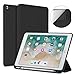 Soke Case Fits for iPad 6th/5th Generation with Pencil Holder - [Full Body Protection + Auto Wake/Sleep], Shockproof Soft TPU Back Cover for Apple iPad 9.7 inch 2018/2017, Black