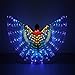 iMucci LED Wings Halloween Costume for Women Girls Angel Wings Light up Fairy Wings with Telescopic Sticks for Adults and Child Multicolor