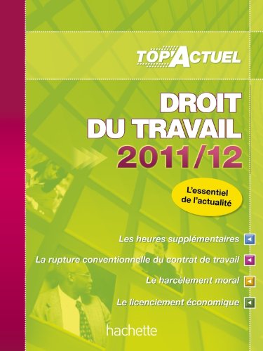 Droit du travail 2011-12