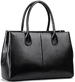 On Clearance Big Sale Heshe Women’s Fashion New Top Tote Handle Shoulder Crossbody Bag Vintage Handbag Purse (Black08)