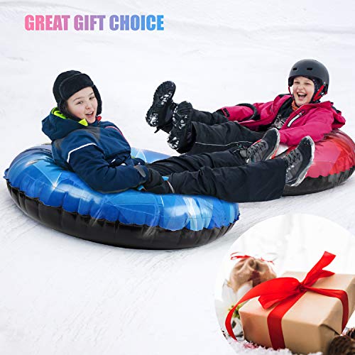 CALO Snow Tube Sled for Kids and Adults 2 Pack, 34\