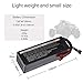 Youme 3S RC Lipo Battery 6000mah 11.1V 50C Max 100C Hard Case Deans T Plug RC Traxxas ,RC Car, Truck, Buggy, Boat, Heli Drone（5.43x1.81x1.54inch 0.94lb
