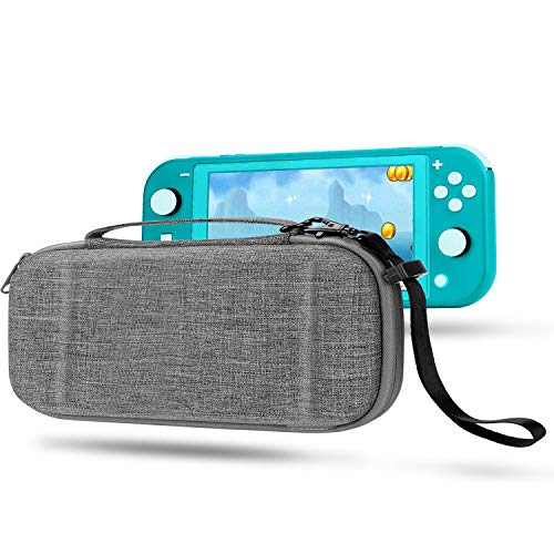 Compatible with Switch Lite Case EVA Protective Carrying Case for Switch Lite Cover Video Game Accessories for Nintendo Switch Lite Gifts for Men Husband Kids Teens (GrayWhite)