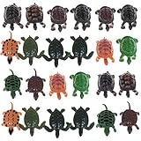 AOPOO 24 Pieces Turtle Figurines Realistic Sea Turtle Decorations Lifelike Tortoises Ocean Animal Small Turtle Plastic for Party Favor Decoration