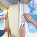 (33ft Weatherstrip + 39”Bottom Seal) Insulation Weatherproof Doors and Windows Soundproofing Seal Strip with Collision Avoidance Rubber Self-Adhesive Weatherstrip,White