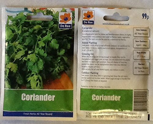 HERB COLLECTION- selection of 6 Fresh Herb Seeds Chives, Coriander, Parsley Moss Curled, Mint, Rosemary & Thyme