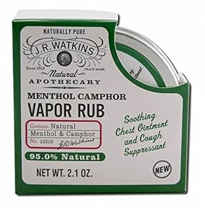 Amazon.com : J R Watkins Menthol Camphor Vapor Rub, 2.1 oz ( Multi-Pack ...
