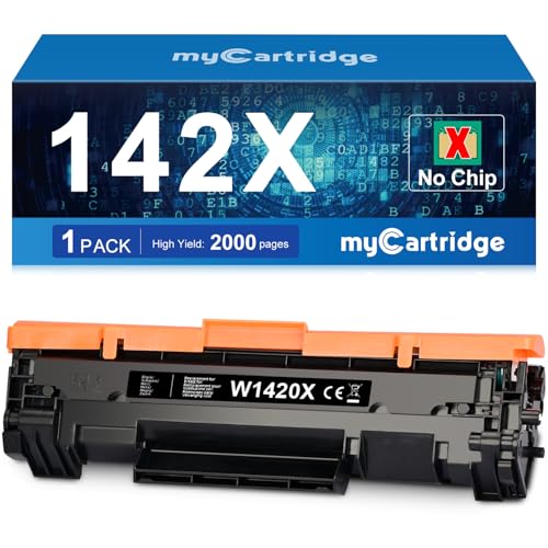 myCartridge 142X W1420X Compatible HP 142A 142X Toner for HP LaserJet MFP M140WE M110WE LaserJet M110W M140W M139WE M139W for W1420X W1420A Toner (No Chip, 1 Black)