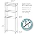 Zenna Home 9035SS, 3-Tier Over-The-Toliet Bathroom Spacesaver Shelf, Chrome/Glass