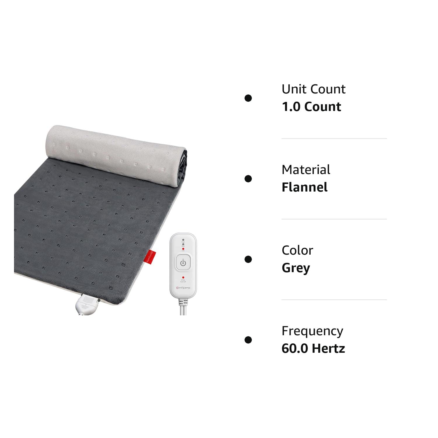 Comfytemp Heating Pad for Back Pain Relief & Cramps, Fathers Day Dad Gifts, 12