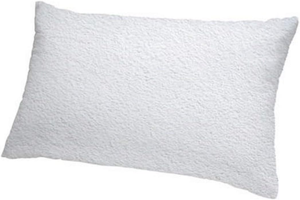 Comfort Shield Anti Allergen Bed Bug Proof Soft Terry Waterproof Pillow Protector, White, Queen