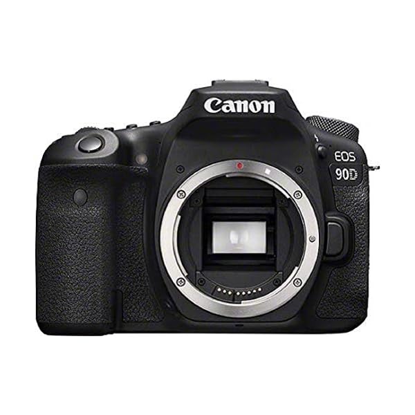 Canon EOS 90D Spiegelreflexkamera Gehäuse Body (32,5 Megapixel, 7,7 cm (3 Zoll), Bluetooth, Vari-Angle Touch Display, APS-C Sensor, 4k, Full-HD, DIGIC 8, WLAN), schwarz