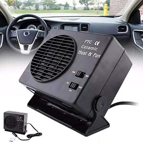 Autone Car Heater Fan,12V Car Portable 2 in 1 Electric Fan and Heater 300W Defroster Demister Quick Heating Speed