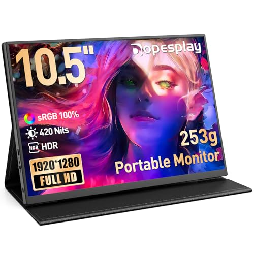 Tragbarer Monitor 10.5", HDR 1920x1280 Portable Monitor, 60Hz Mini Monitor
