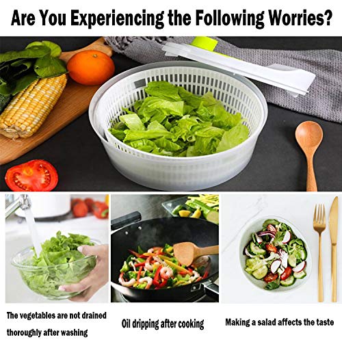 Salad Spinner,Lettuce Spinner Fruits and Vegetables Dryer Ease for