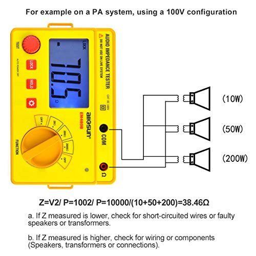testing speaker impedance