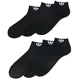 adidas Mens Athletic Low Cut Sock (6-Pack) Black Originals