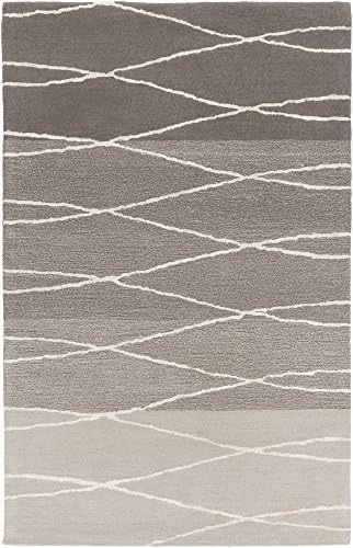Art of Knot Qusar Area Rug, 8' x 11' Medium Gray/Khaki/Light Gray