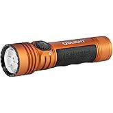 OLIGHT Seeker 4 Pro Rechargeable Flashlights, 4600 Lumens High Powerful Bright Light with USB C Holster, Waterproof IPX8 for Emergencies, Camping, Searching (Orange Cool White)