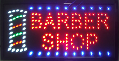 CHENXI Nails&Spa Tattoo Hair Cut store neon signs 48X25 CM indoor ultra bright flashing led beauty display sign barber store led sign (48 X 25 CM, barber shop-01)