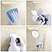 Adhesive Shower Head Holder, FEELSO Adjustable Handheld Shower Head Wall Mount Bracket