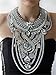 Santfe Fashion Vintage Silver Gold Long Boho Statement, Silver, Size No Size