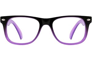 TIJN Safety Eyewear Cute Square Eyeglasses Glasses with Clear Lens for Kids Boys Girls