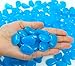 LoveS 200 Pcs Glow in the Dark Pebbles, Garden Decorative Stones for Walkway, yards, Indoor , Patio Decorations (Blue)