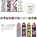 GeekSpark Band Compatible with Apple Watch 38mm 40mm,Fadeless Pattern Printed Floral Silicone Replacement Bands for iWatch Series 4,3,2,1/Women Men Sunflower 38mm/40mm S/M