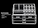 Novel Box® Ultra Clear Acrylic Cosmetic & Jewelry 2-Piece Storage Organizer (Rectangular Top + 4 Drawers)