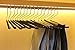 J.S. Hanger Open Ended Anti-rust Metal Slack Pant Hangers with Non-slip Foam Coating, 20-Pack