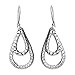 NOVICA Teardrop Shaped .925 Sterling Silver Dangle Earrings, Raindrop Tears'