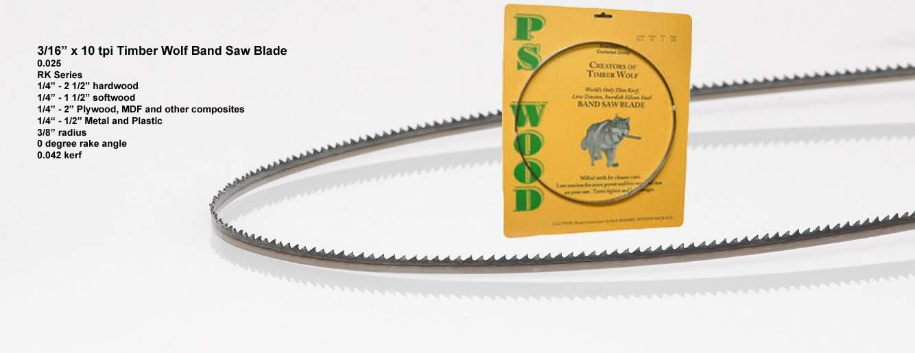 Timber Wolf 89 1/2 x 3/16 x 10 tpi Band Saw Blade