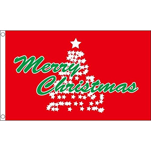 Bandiera Da Giardino Briarwood Lane – Buon Natale Con Stella Di Natale – Tela Multicolore